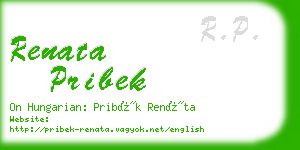 renata pribek business card